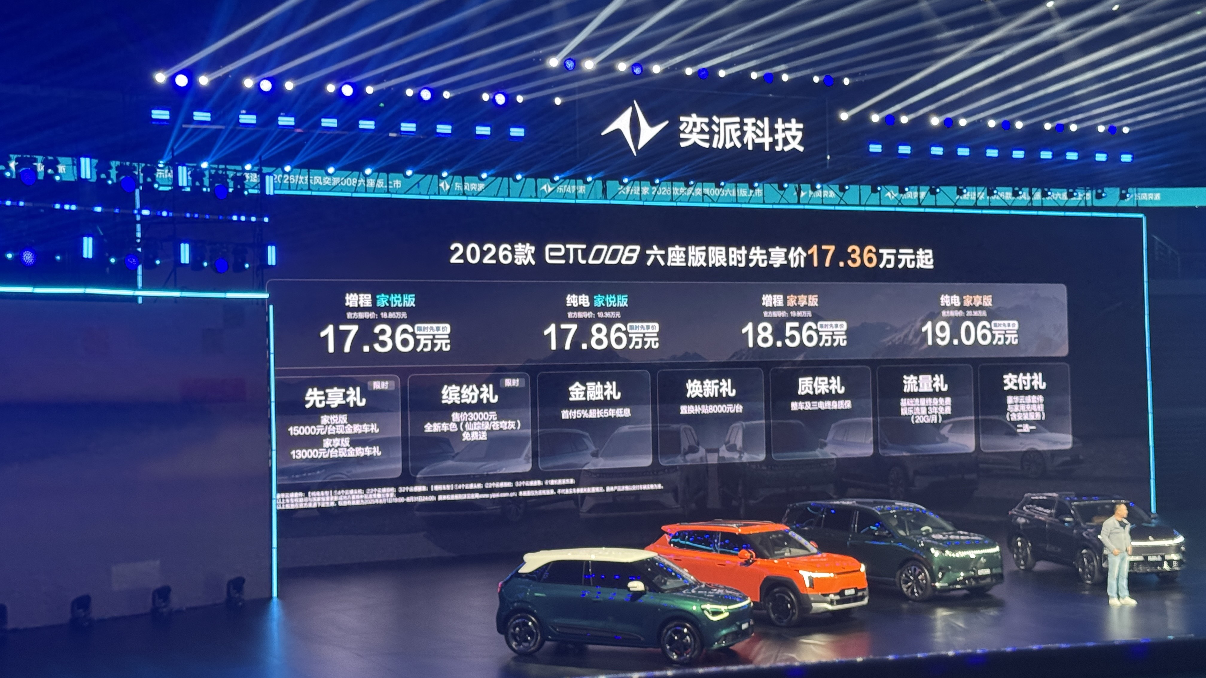 指導售價18.86萬元！東風奕派 2026款eπ 008正式上市